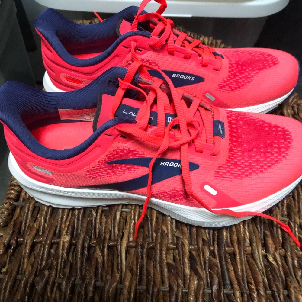 Brooks Women's Athletic Shoes - Red and Navy
